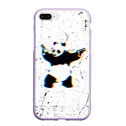 Чехол для iPhone 7Plus/8 Plus матовый Banksy Panda with guns Бэнкси