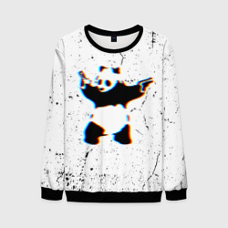 Мужской свитшот 3D Banksy Panda with guns Бэнкси