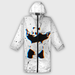 Мужской дождевик 3D Banksy Panda with guns Бэнкси