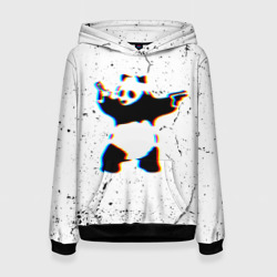Женская толстовка 3D Banksy Panda with guns Бэнкси
