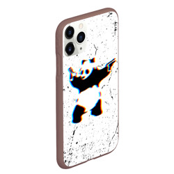 Чехол для iPhone 11 Pro Max матовый Banksy Panda with guns Бэнкси - фото 2