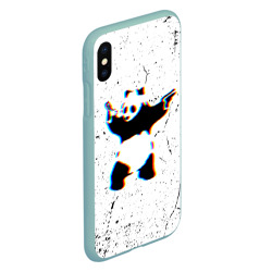 Чехол для iPhone XS Max матовый Banksy Panda with guns Бэнкси - фото 2