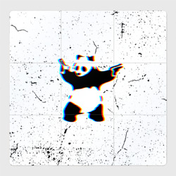 Магнитный плакат 3Х3 Banksy Panda with guns Бэнкси