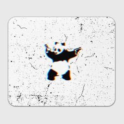 Прямоугольный коврик для мышки Banksy Panda with guns Бэнкси