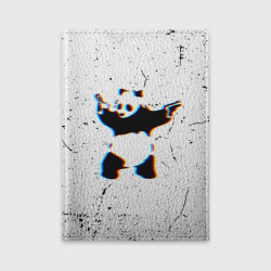 Обложка для автодокументов Banksy Panda with guns Бэнкси