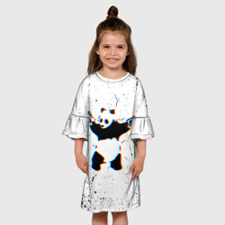 Детское платье 3D Banksy Panda with guns Бэнкси - фото 2