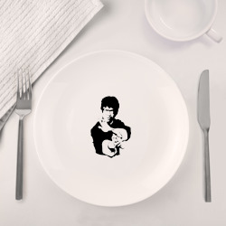 Набор: тарелка + кружка Легендарный Брюс Ли - фото 2