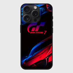 Чехол силиконовый для Apple iPhone 15 Pro матовый Gran Turismo 7