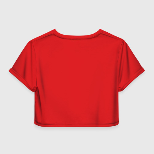 Женская футболка Crop-top 3D Сладкая Анжела, цвет 3D печать - фото 2