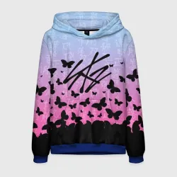 Мужская толстовка 3D Stray Kids Бабочки