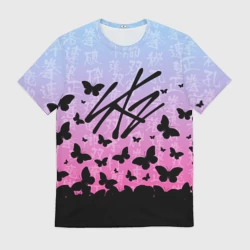 Мужская футболка 3D Stray Kids Бабочки