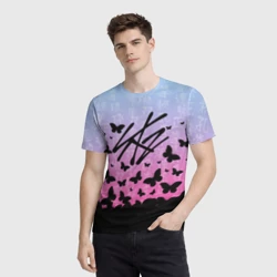 Мужская футболка 3D Stray Kids Бабочки - фото 2