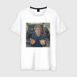 Уиллем дефо и апельсины – Мужская футболка хлопок с принтом купить со скидкой в -20%