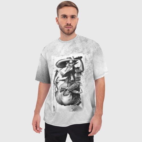 Мужская футболка oversize 3D Персонаж Зодчий, цвет 3D печать - фото 3