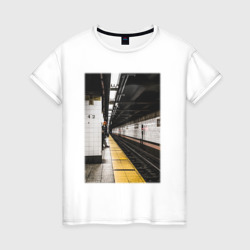 Женская футболка хлопок Метрополитен В Нью-Йорке
