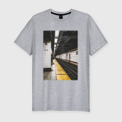 Мужская футболка хлопок Slim Метрополитен В Нью-Йорке