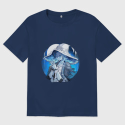 Женская футболка хлопок Oversize Ведьма Ренни