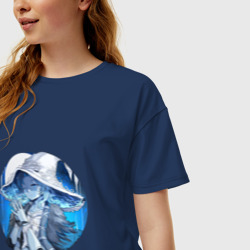 Женская футболка хлопок Oversize Ведьма Ренни - фото 2