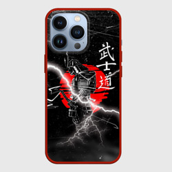 Чехол для iPhone 13 Pro Самурай Бусидо Иероглифы Samurai Lightning