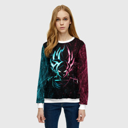 Женский свитшот 3D Неоновый Гоку Блек Аниме Anime Dragon Ball - фото 2