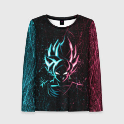 Женский лонгслив 3D Неоновый Гоку Блек Аниме Anime Dragon Ball