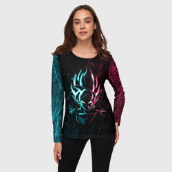 Женский лонгслив 3D Неоновый Гоку Блек Аниме Anime Dragon Ball - фото 2