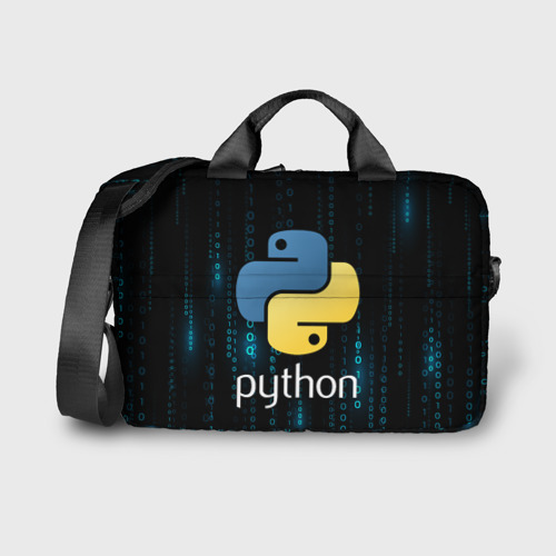 Сумка для ноутбука 3D Python двоичный код, цвет 3D печать