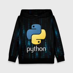 Детская толстовка 3D Python двоичный код