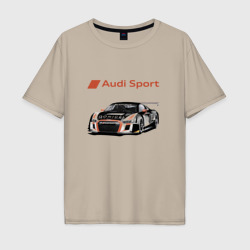 Мужская футболка хлопок Oversize Audi motorsport - racing team