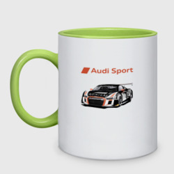 Кружка двухцветная Audi motorsport - racing team