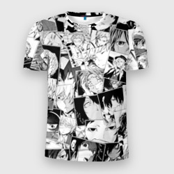 Мужская футболка 3D Slim Bungo Stray Dogs pattern
