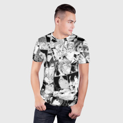 Мужская футболка 3D Slim Bungo Stray Dogs pattern - фото 2