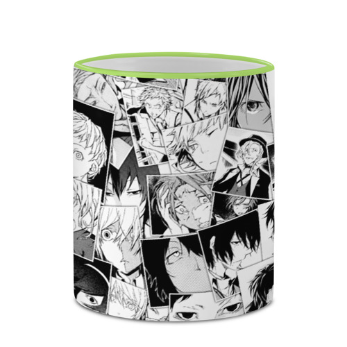 Кружка с полной запечаткой Bungo Stray Dogs pattern, цвет Кант светло-зеленый - фото 4