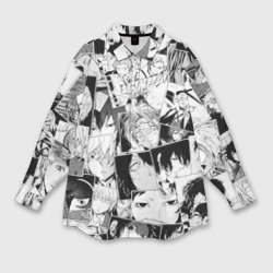 Мужская рубашка oversize 3D Bungo Stray Dogs pattern