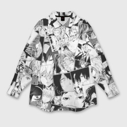 Женская рубашка oversize 3D Bungo Stray Dogs pattern