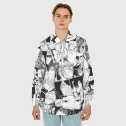 Мужская рубашка oversize 3D Bungo Stray Dogs pattern - фото 2