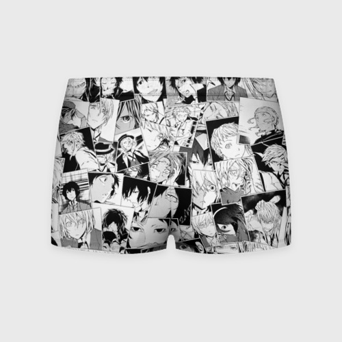 Мужские трусы 3D Bungo Stray Dogs pattern, цвет 3D печать - фото 2