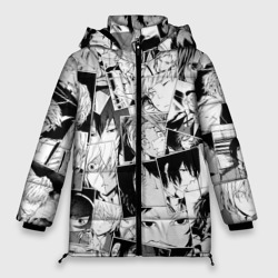 Женская зимняя куртка Oversize Bungo Stray Dogs pattern