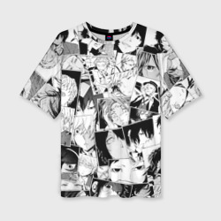 Женская футболка oversize 3D Bungo Stray Dogs pattern