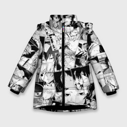 Зимняя куртка для девочек 3D Bungo Stray Dogs pattern