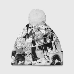 Шапка 3D c помпоном Bungo Stray Dogs pattern