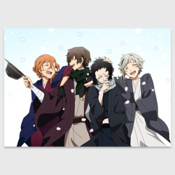 Поздравительная открытка Bungo Stray Dogs art