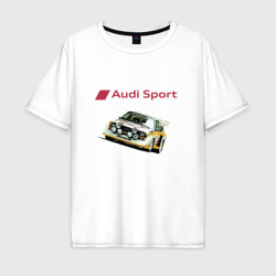 Мужская футболка хлопок Oversize Audi Racing team Power