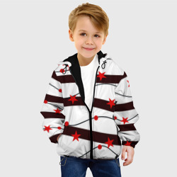 Детская куртка 3D Красные Звезды На Волнах - фото 2