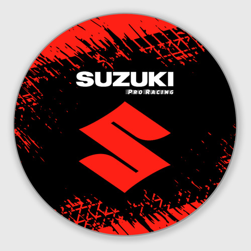 Круглый коврик для мышки Сузуки Pro Racing Следы Шин