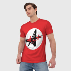 Мужская футболка 3D Алиса Символика - фото 2