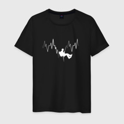Алипинизм в сердце – Мужская футболка хлопок с принтом купить со скидкой в -20%