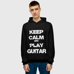 Мужская толстовка 3D Keep calm and play guitar - фото 2