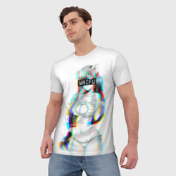 Мужская футболка 3D Кошкодевочка Waifu - фото 2