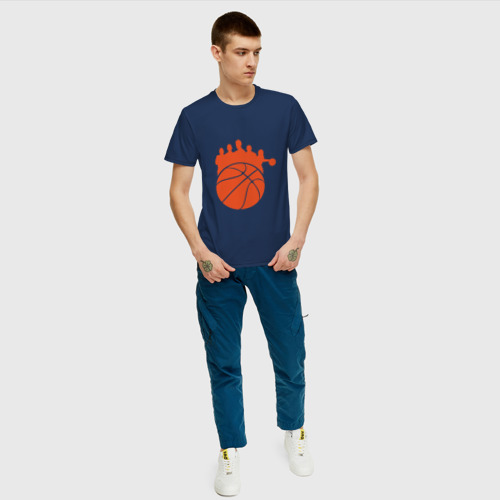 Мужская футболка хлопок Ballers, цвет темно-синий - фото 5